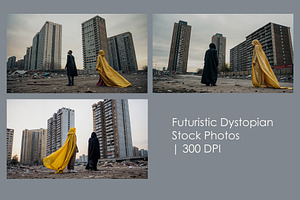 Futuristic Dystopian Stock Photos, a Person Illustration by StockVerse Creative