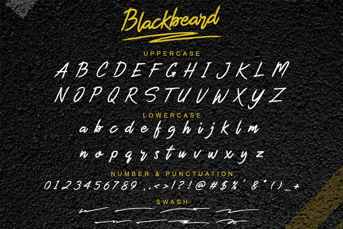 Blackbeard - Brush Font, a Script Font by Almeera Std (Photo 6 of 8)