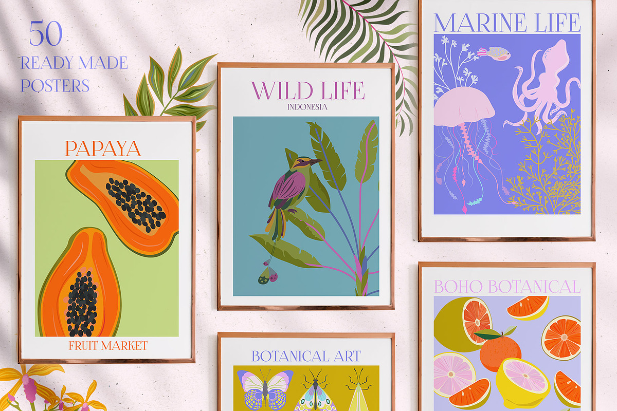 Poster Gallery Bundle, a Decorative Illustration by Mio Buono (Photo 23 of 82)