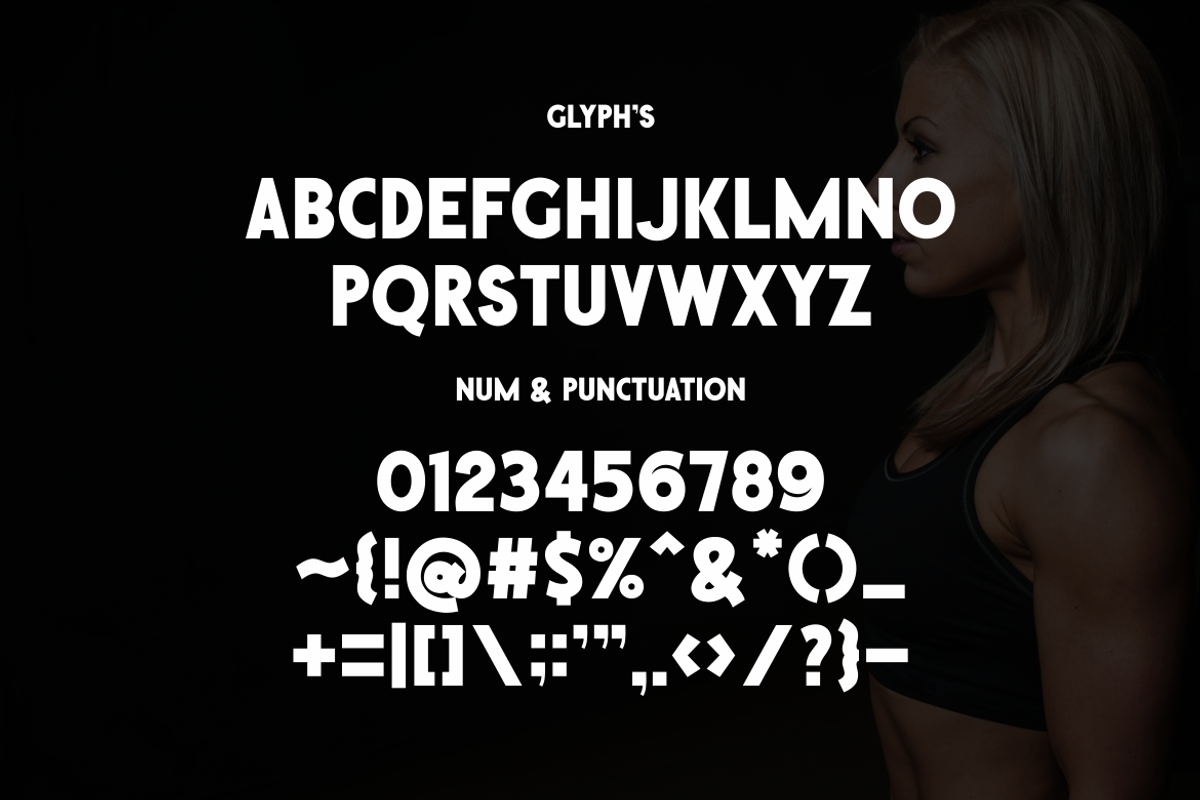 Lecyna 1935 - Strong Font, a Sans Serif Font by Monoletter Studio (Photo 3 of 4)