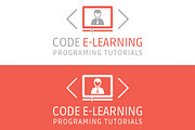 Code E-Learning Video Tutorials Logo, a Branding & Logo Template by Dizaino-paslaugos (Thumbnail 1 of 2)