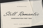 Still Romantic - Font Trio, a Script Font by Davide Bassu (Thumbnail 1 of 14)