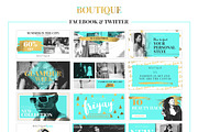 Boutique Social Media Pack, a Social Media Template by Numszky Creative (Thumbnail 4 of 6)