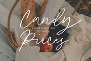 Candy Pieces - Casual Signature, a Font by tebaltipislab (Thumbnail 1 of 11)