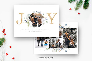 Christmas Card Template CC074