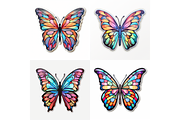 Prompt Mosaic Butterfly Clipart, a Decorative Illustration by Creative design (Thumbnail 2 of 7)