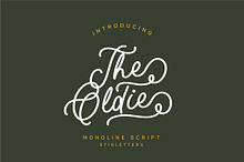The Oldie Monoline Script