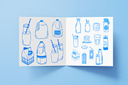 Milk & Cookies lineart, a Food Illustration by Carpet Tapete Pretzel (Thumbnail 5 of 5)