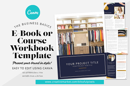 Workbook / E-book Template for Canva