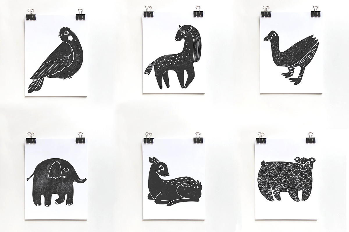Cute animals BUNDLE, an Animal Illustration by Mii Lab (Photo 5 of 20)