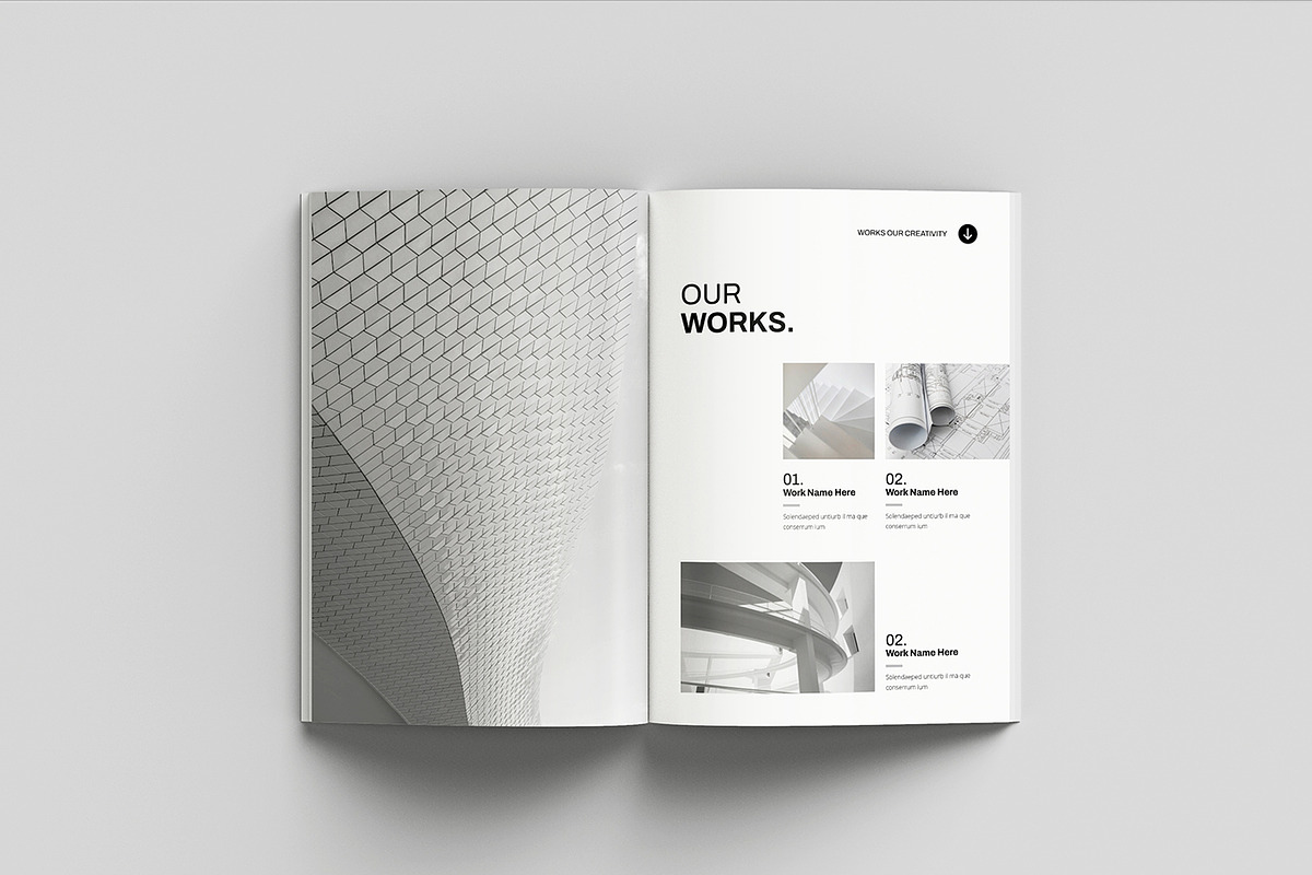 Architecture Portfolio Template, a Brochure Template by Spark_Creative (Photo 5 of 14)