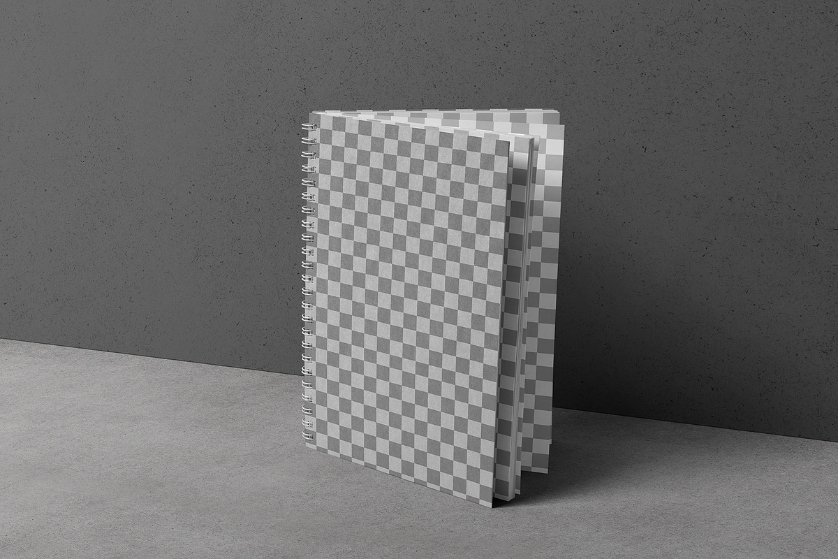Spiral Notebook Mockup, a Books & Magazine Mockup by mockupbuys (Photo 3 of 10)