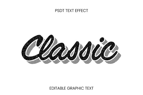 Retro Halftone Script Text Effect preview 4