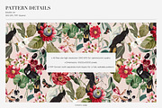 Novelle Exotic Floral Print Designs, a Pattern Graphic by LEAFure (Thumbnail 2 of 9)