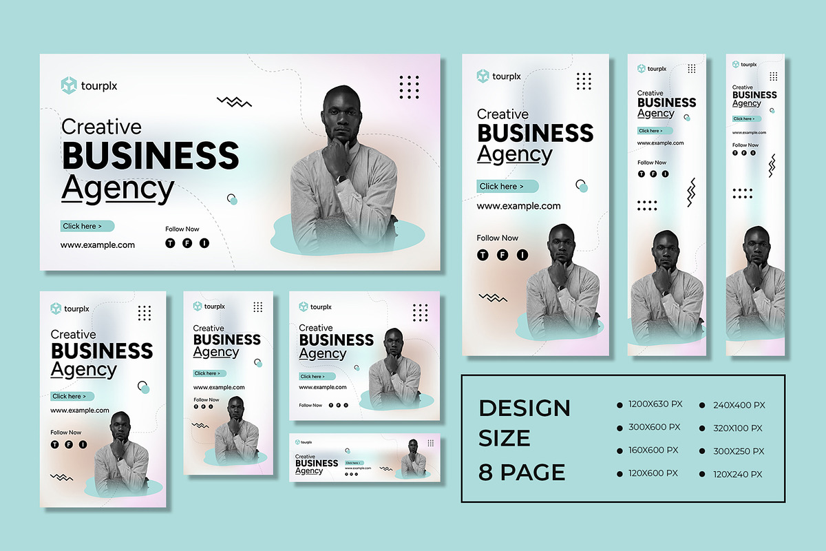 Business Web Banner Set Layout, an UI Kit Template by CreativeShaper (Photo 1 of 4)