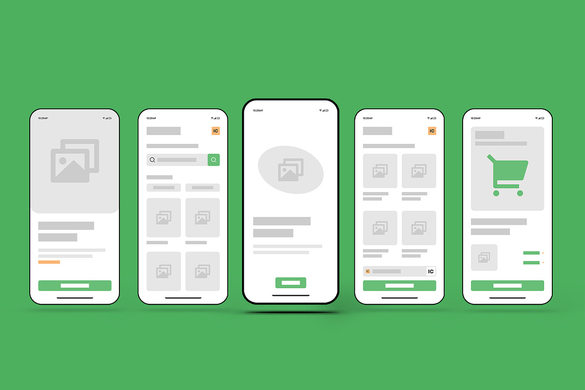 Clean Mobile App UI Kit Template, an UI Kit Template by MightyDesign (Photo 1 of 7)