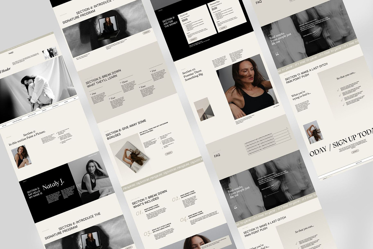 Showit Sales page template, a Landing Page Template by Digital&Chic (Photo 2 of 7)