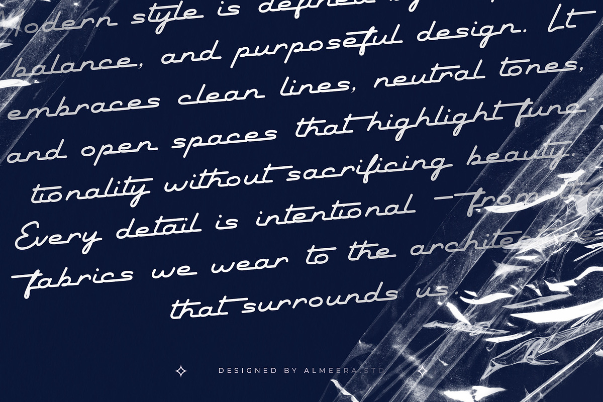 Radiant Sphere — A Monoline Script F, a Script Font by Almeera Std (Photo 3 of 10)