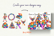 Groovy Disco Christmas, a Seasonal Illustration by Anna Design Studio (Thumbnail 9 of 12)