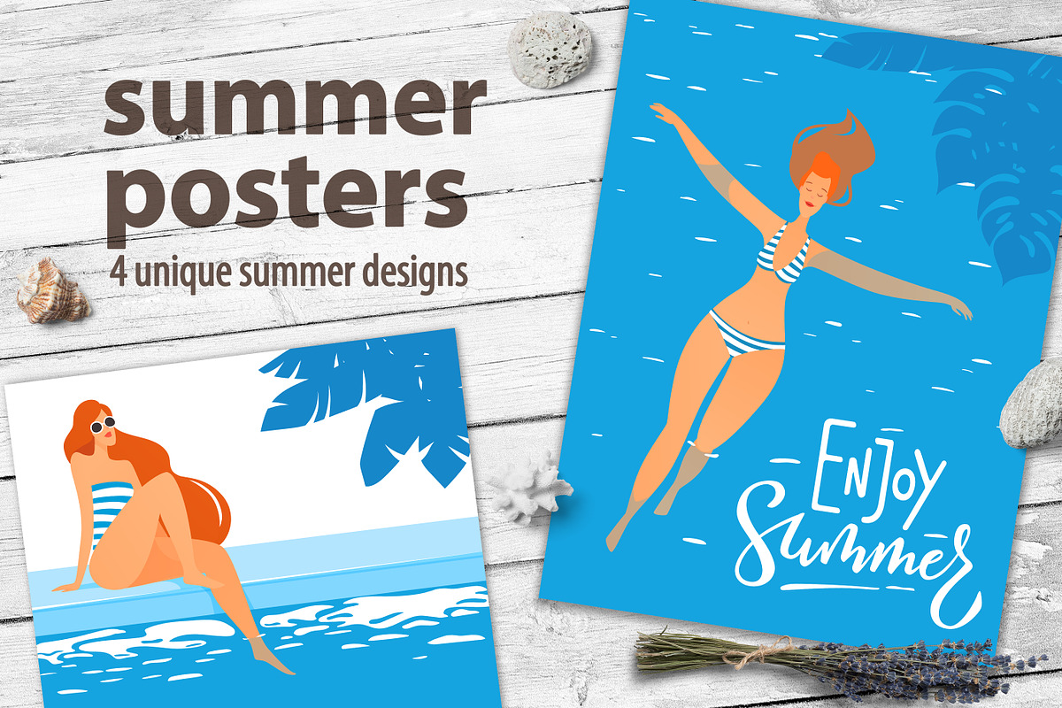 Summer Posters, an Illustration by Giraffarte (Photo 1 of 5)