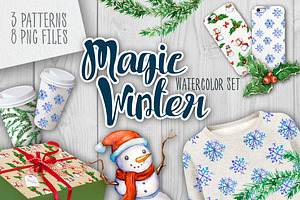 Magic Winter Watercolor Set