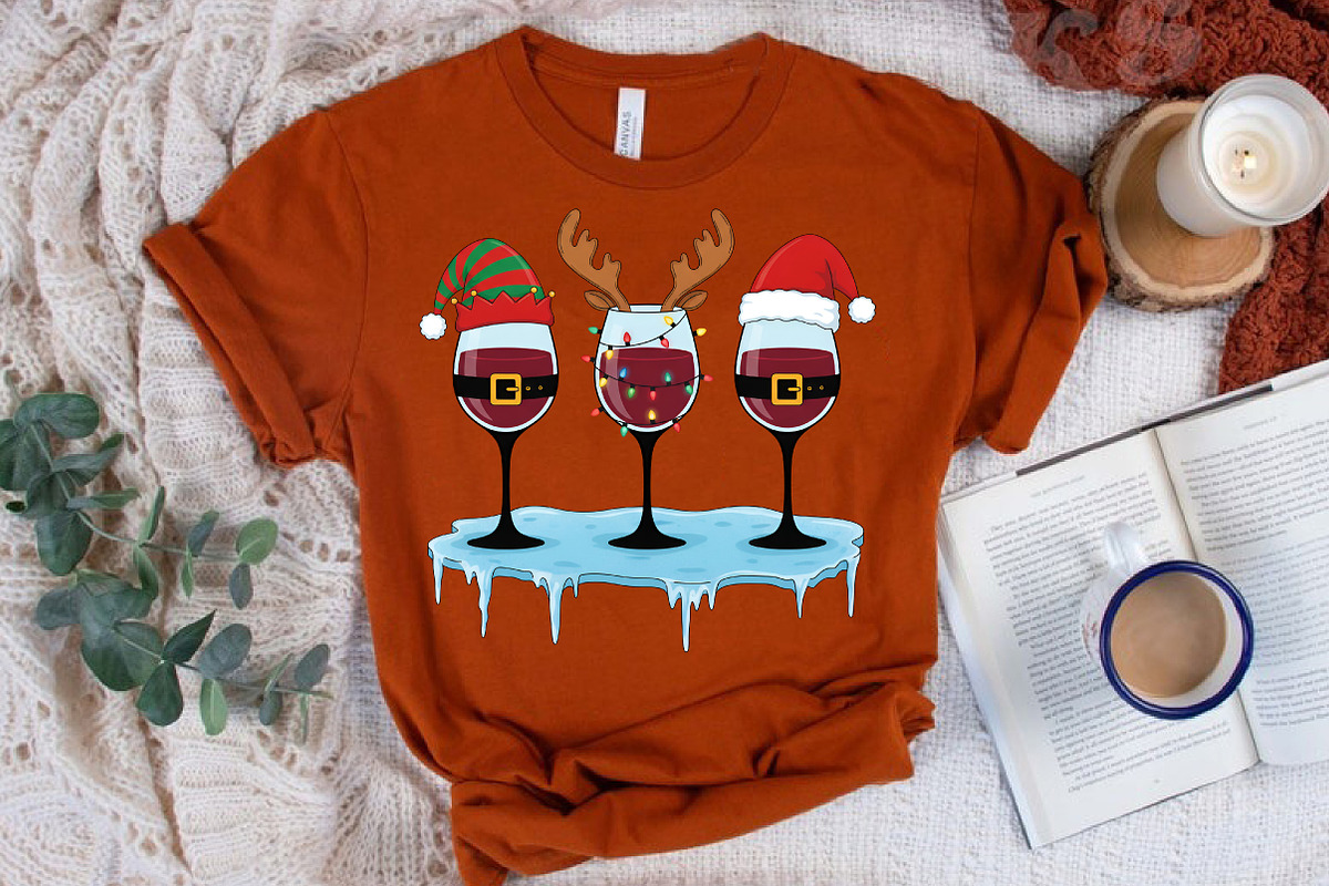 Christmas Wine Glasses Png, an Illustration by Libby Wishes (Photo 4 of 8)