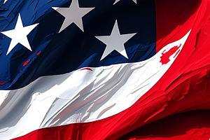 USA Flag, an Object Illustration by Sharon Schwalbe