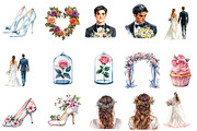 Cute Wedding Clipart, an Illustration by Designworld (Thumbnail 2 of 6)
