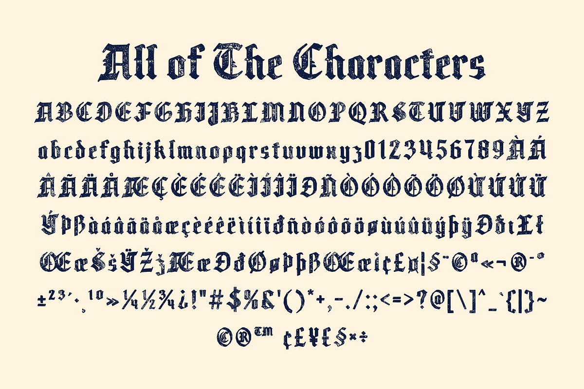 CS Claes Stamp, a Blackletter Font by Craft Supply Co. (Photo 8 of 8)