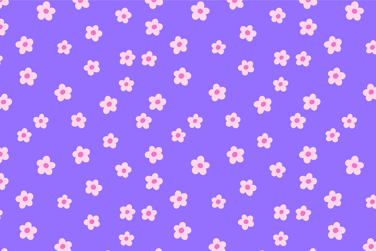 Groowy flowers, seamless pattern set, a Pattern Graphic by Good Studio (Photo 2 of 12)