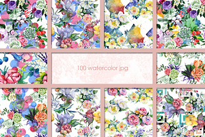 100 Patterns Of Flower Bouquets JPG