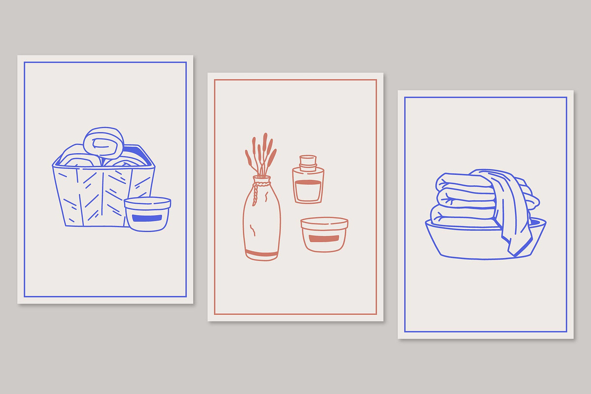 Interior posters + Isolated elements, a Poster Template by EeKayStore (Photo 1 of 2)