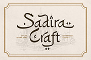 Sadira Craft Stylish Arabic Display, a Sans Serif Font by Letterhend Studio (Thumbnail 1 of 9)