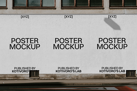 Wall Street Poster Mockup 28, a Poster Template by Kotivoro