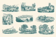 Vintage Landscape Illustrations, an Illustration by Graphic Goods (Thumbnail 8 of 18)