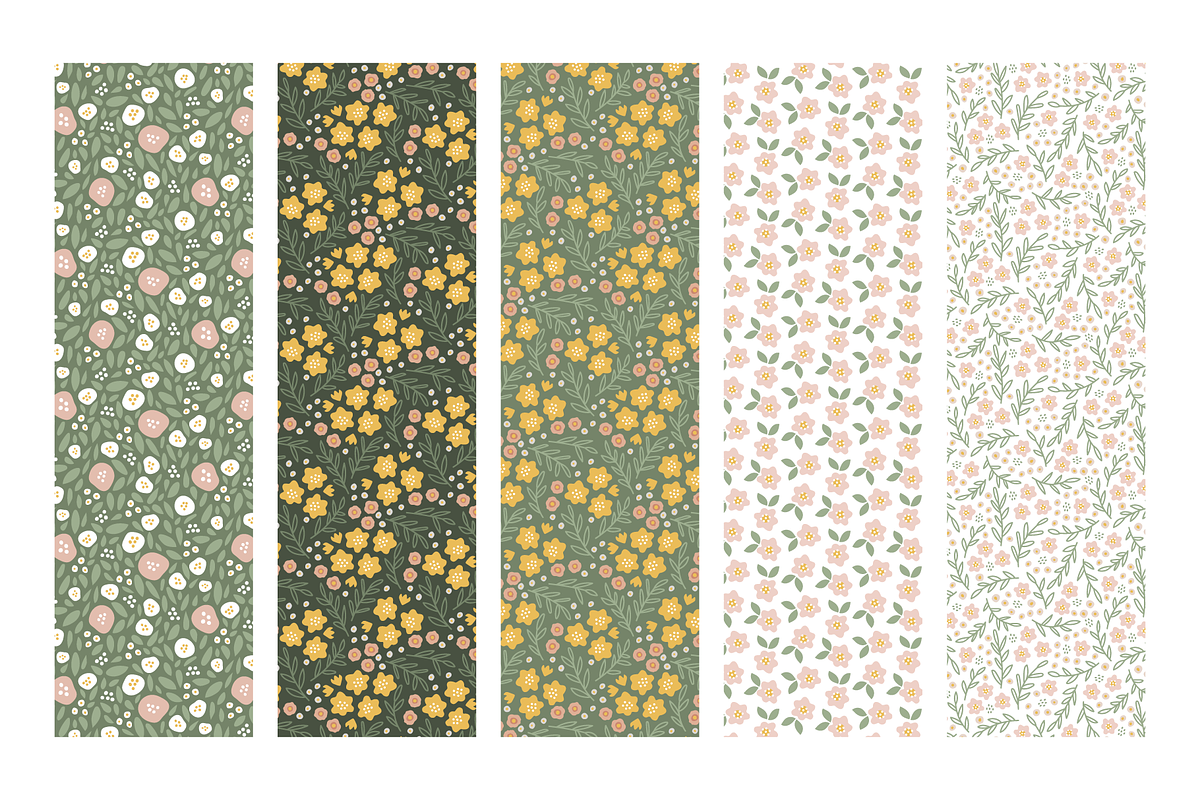 25 Cute pastel floral patterns, a Pattern Graphic by RevolutionizZed (Photo 18 of 18)