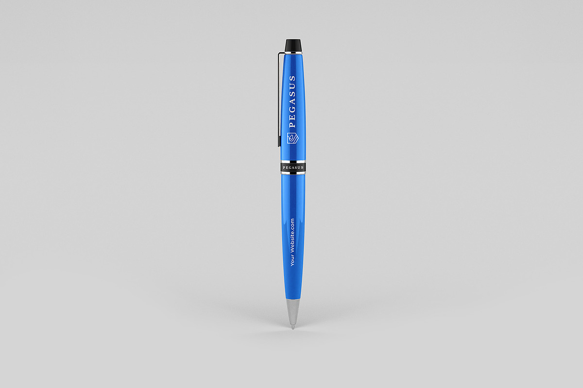 Ballpoint Pen Mockup - 8 views, a Pens & Pencil Mockup by Illusiongraphic (Photo 6 of 26)