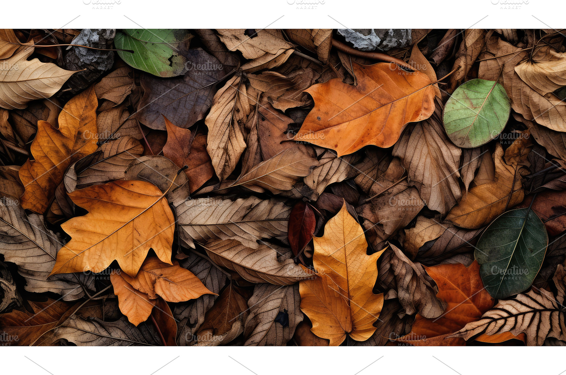 fall pile of leaves ai generated, a Nature Photo by pikepicture
