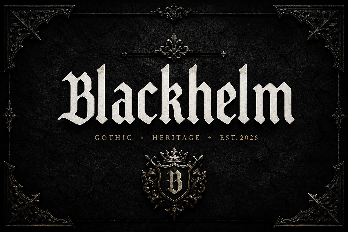 Blackhelm, a Blackletter Font by Wow Magic (Photo 3 of 4)