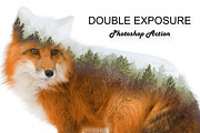 Double Exposure Photoshop Action, an Action Add-On by Krystal Designs Co. (Thumbnail 1 of 5)