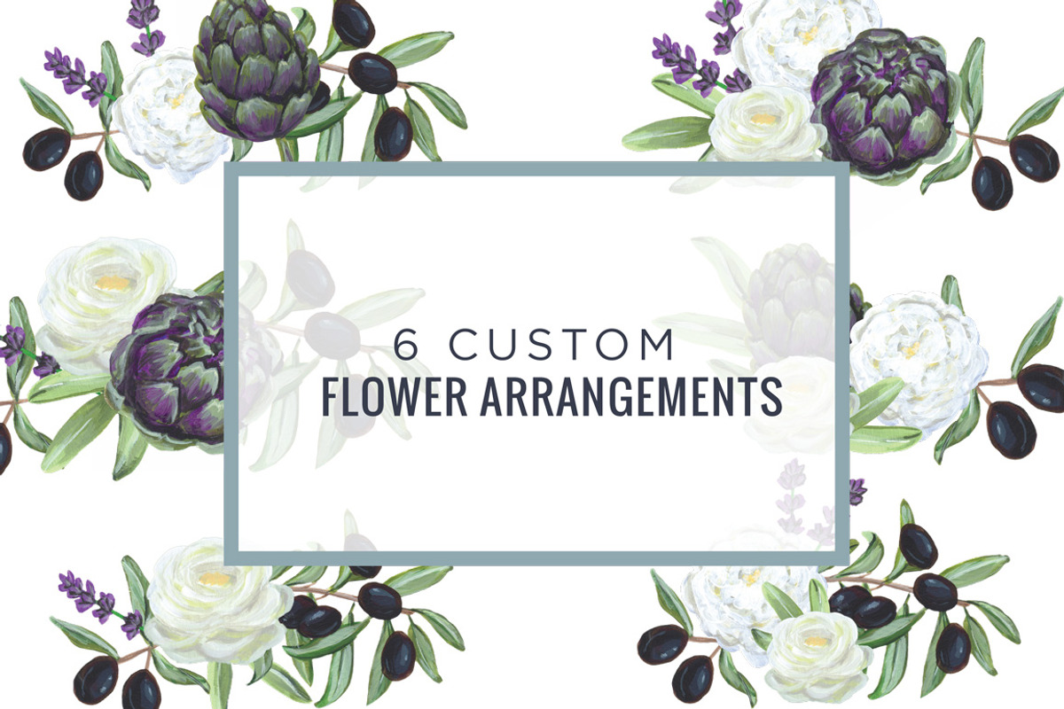 Artichoke & Olive Floral Design Kit, an Illustration by Relish Designs (Photo 4 of 6)
