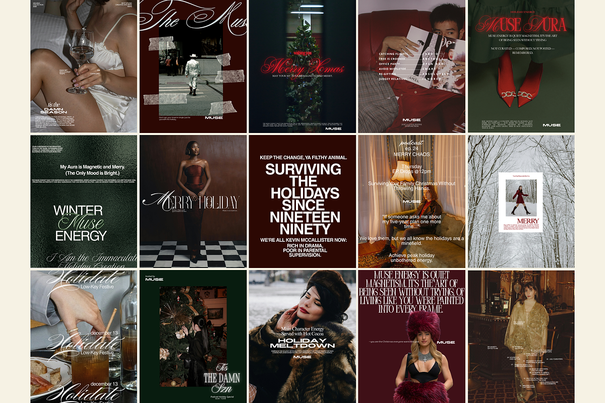 WINTER HOLIDAY Christmas Canva Temp preview 2