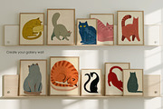 Cats, printable illustrations, an Animal Illustration by MixedArt (Thumbnail 4 of 12)