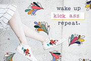 Rad & Retro Floral Stamps, a Brush Add-On by OkayAnnie Designs (Thumbnail 4 of 11)