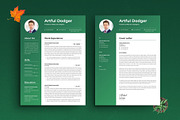Professional Resume Template – Cover, a Resume Template by PixelStudio (Thumbnail 1 of 5)