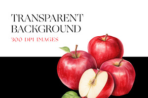 Apple Clipart, Red Apple Tree, Fruit