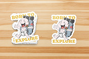 Baby Mascot with Hiking Backpack, a Branding & Logo Template by Judsart (Thumbnail 3 of 3)