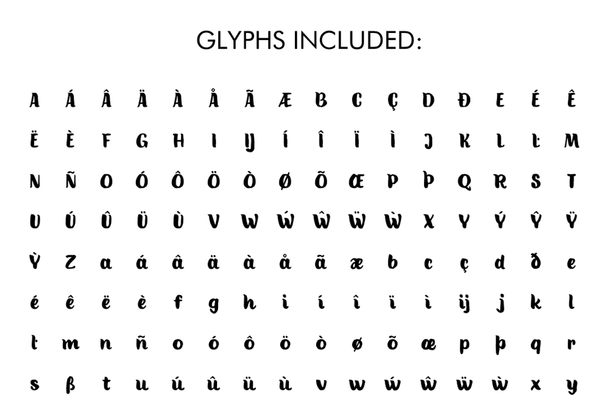 Brad Bold Typeface preview 5