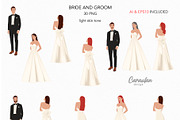 WEDDING DAY CLIPART, a Decorative Illustration by Serghei Caraulan (Thumbnail 4 of 8)