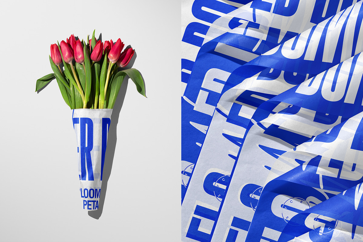 Bouquet Tissue Wrapping Paper Mockup, a Merchandise Mockup by creatsy5 (Photo 11 of 22)